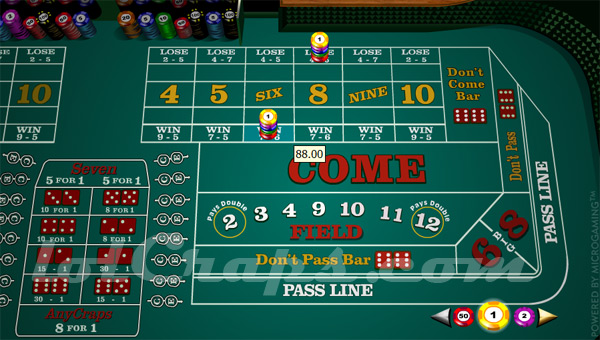 craps place bet